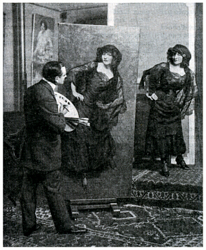 Polaire dans l'atelier de Jean Sala – 1910