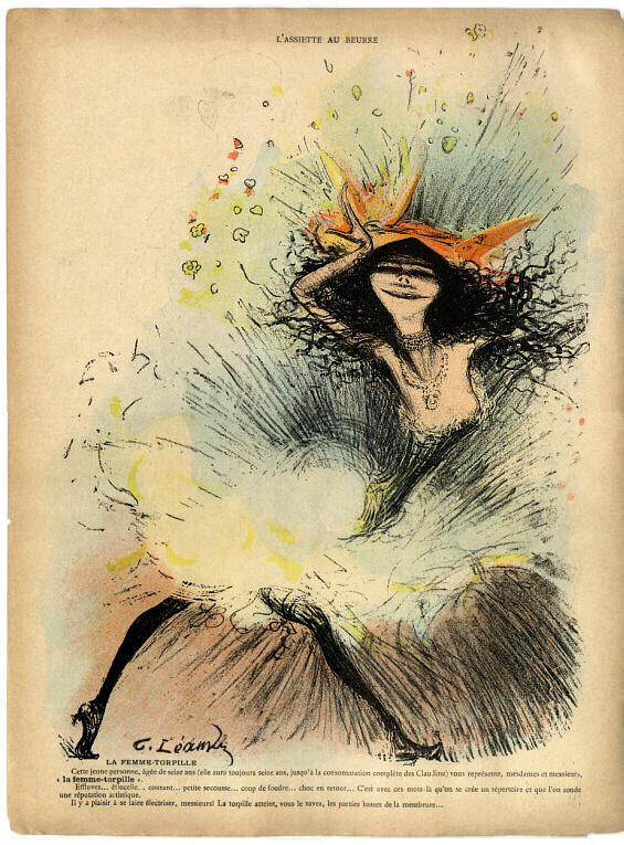 Polaire par Charles Léandre – Octobre 1902