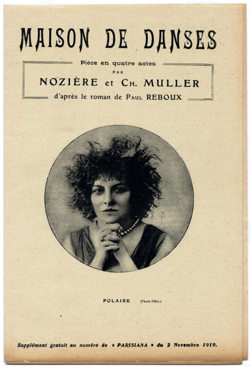 Polaire – Photographie Félix – 1919