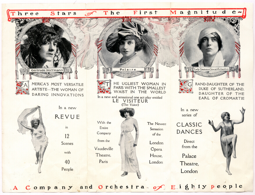 Programme du Mishler Theatre (USA) – 1913