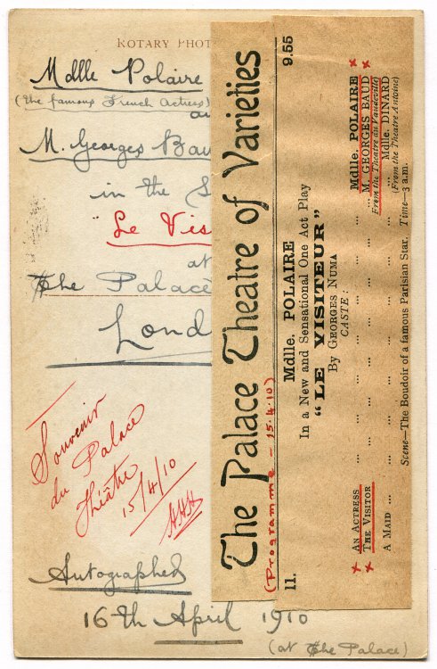Carte postale Rotary Photo. E.C. – 1910